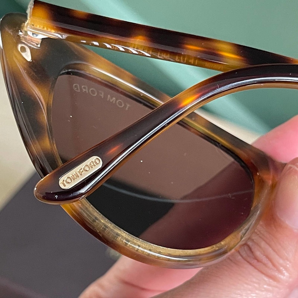 NEW Tom Ford Nikita Sunglasses 56J Light Havana Brown MSRP $360 - Picture 8 of 10